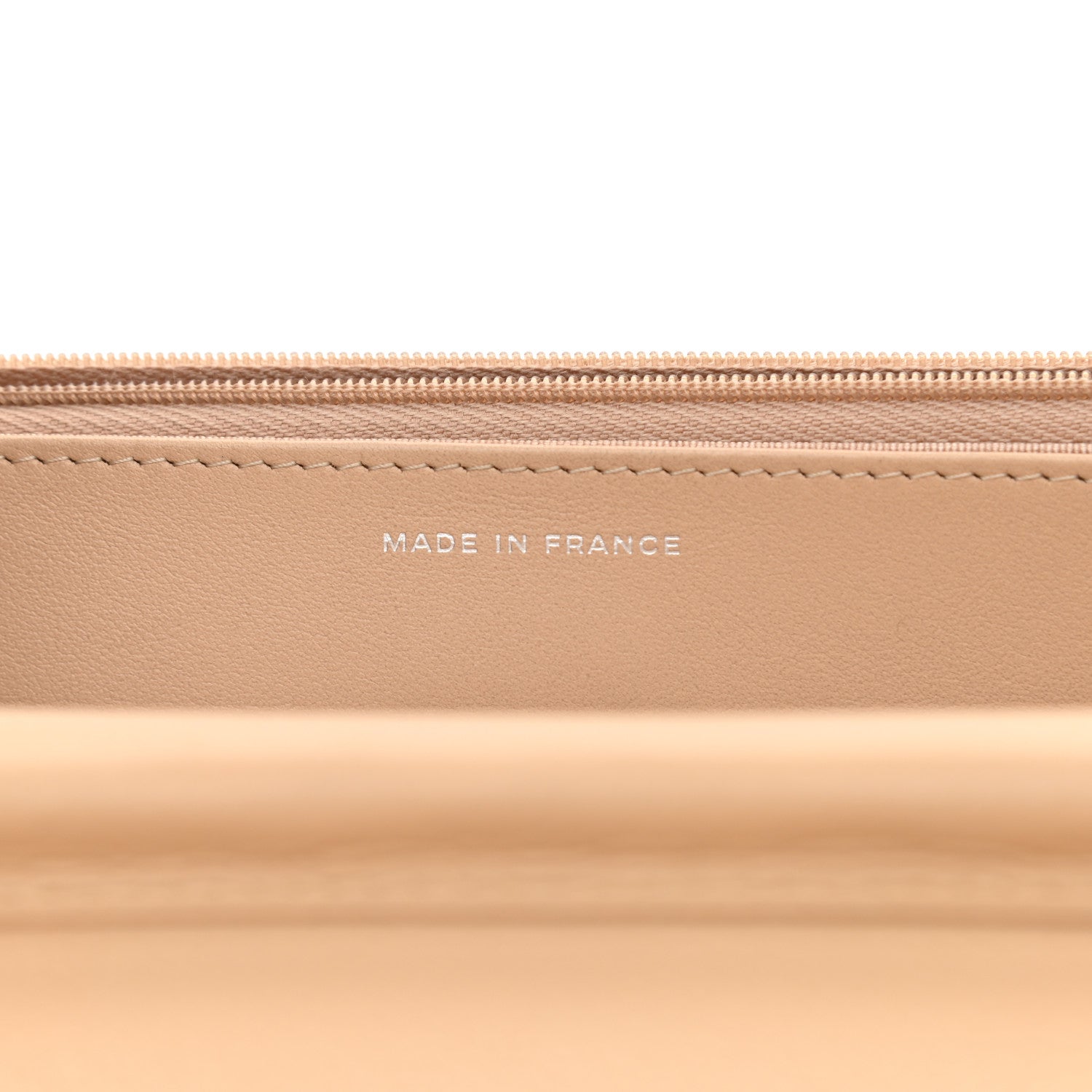 Chanel Caviar Quilted Wallet On Chain WOC Beige 7 of 12