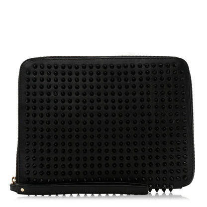 Christian Louboutin Calfskin Spiked Cris iPad Case Black 1 of 8
