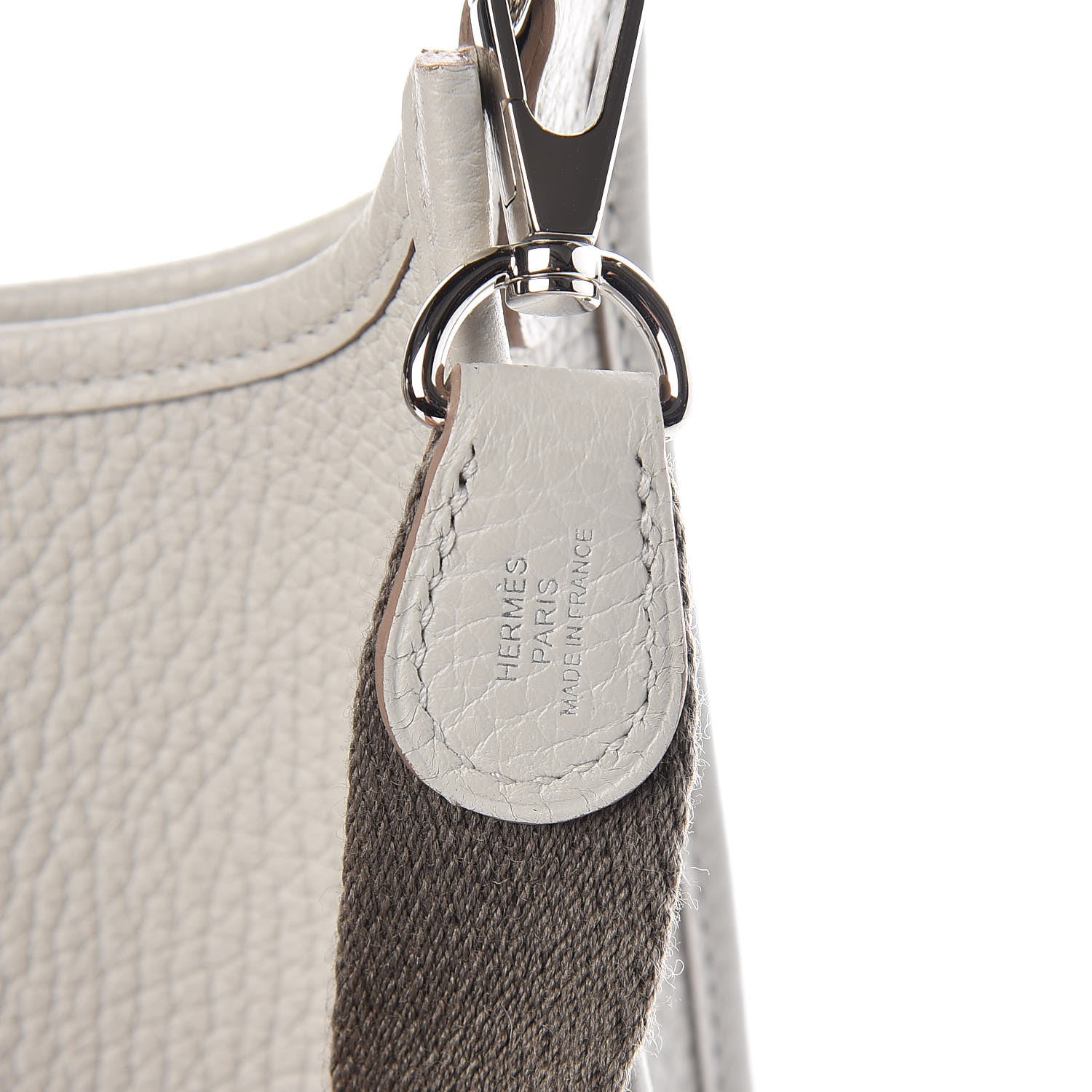 Hermes Taurillon Clemence Amazone Evelyne TPM Gris Perle Etain 8 of 9