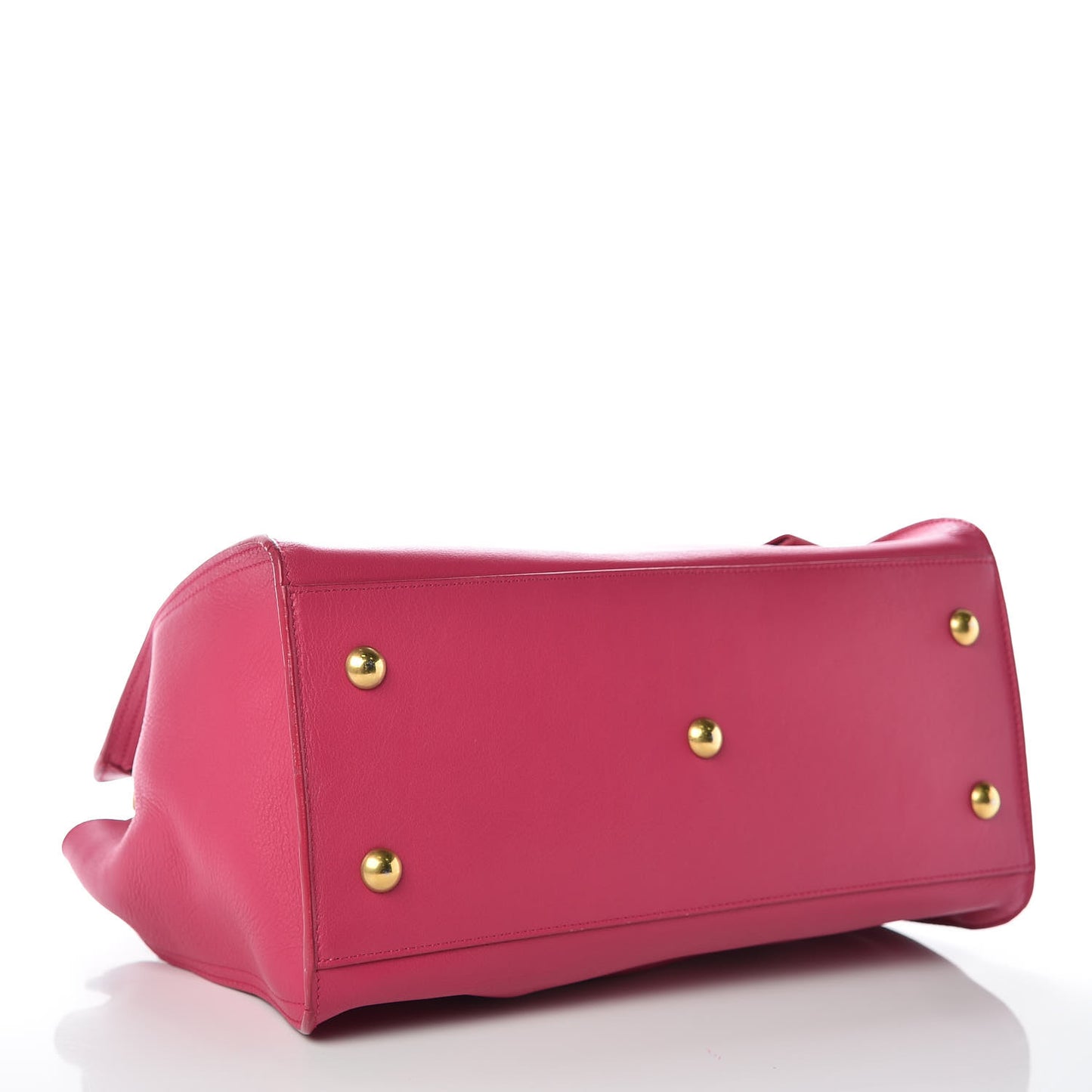 Calfskin Small Classic Y Cabas Fuchsia