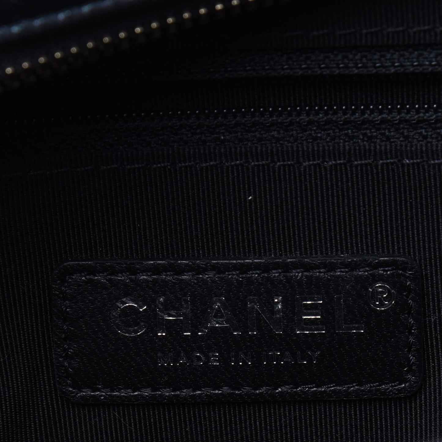 Iridescent Aged Calfskin Quilted Medium Gabrielle Hobo Black
