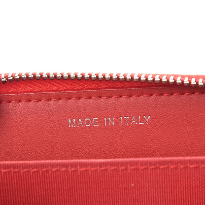 Chanel Lambskin Studded Small Timeless CC Zip Around Wallet Red 7 of 9