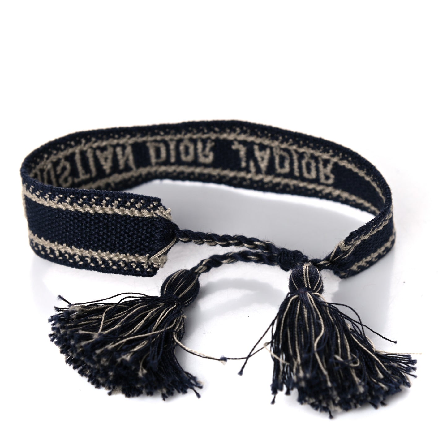 Woven Cotton J'Adior Friendship Bracelet Navy