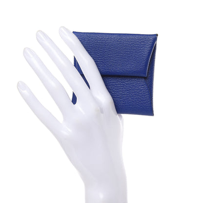 Hermes Chevre Mysore Bastia Coin Purse Bleu Electrique 2 of 7