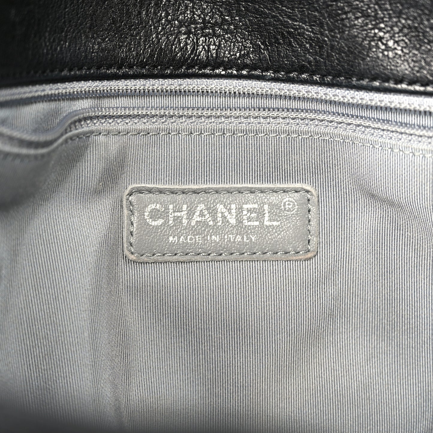 Washed Lambskin Quilted Maxi Chain Around Flap Black