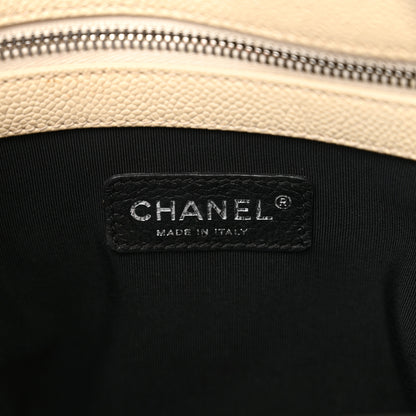 Chanel Caviar Ombre Large Shopping Tote White 6 of 19