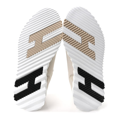 Hermes Airy Mesh Suede Goatskin Womens Bouncing Sneakers 39 Beige Glasie 6 of 10