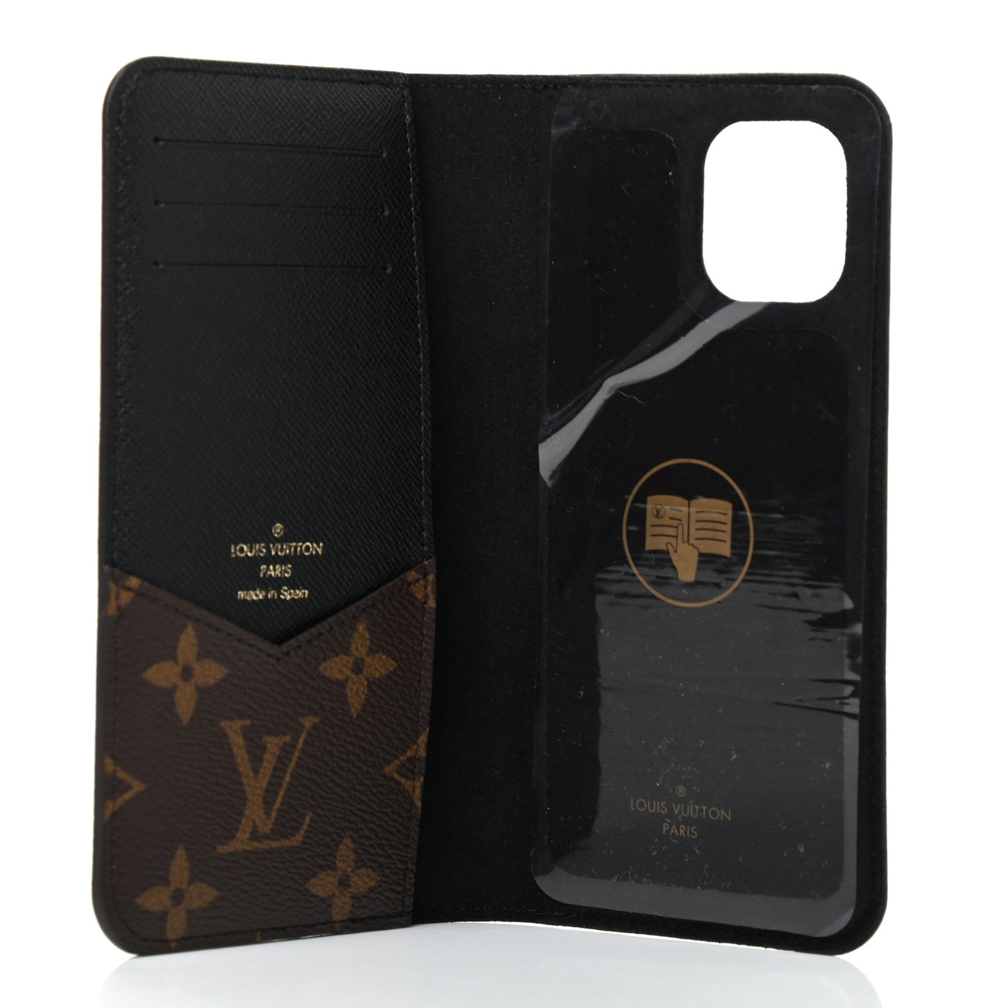 Monogram iPhone 11 Folio Case Black