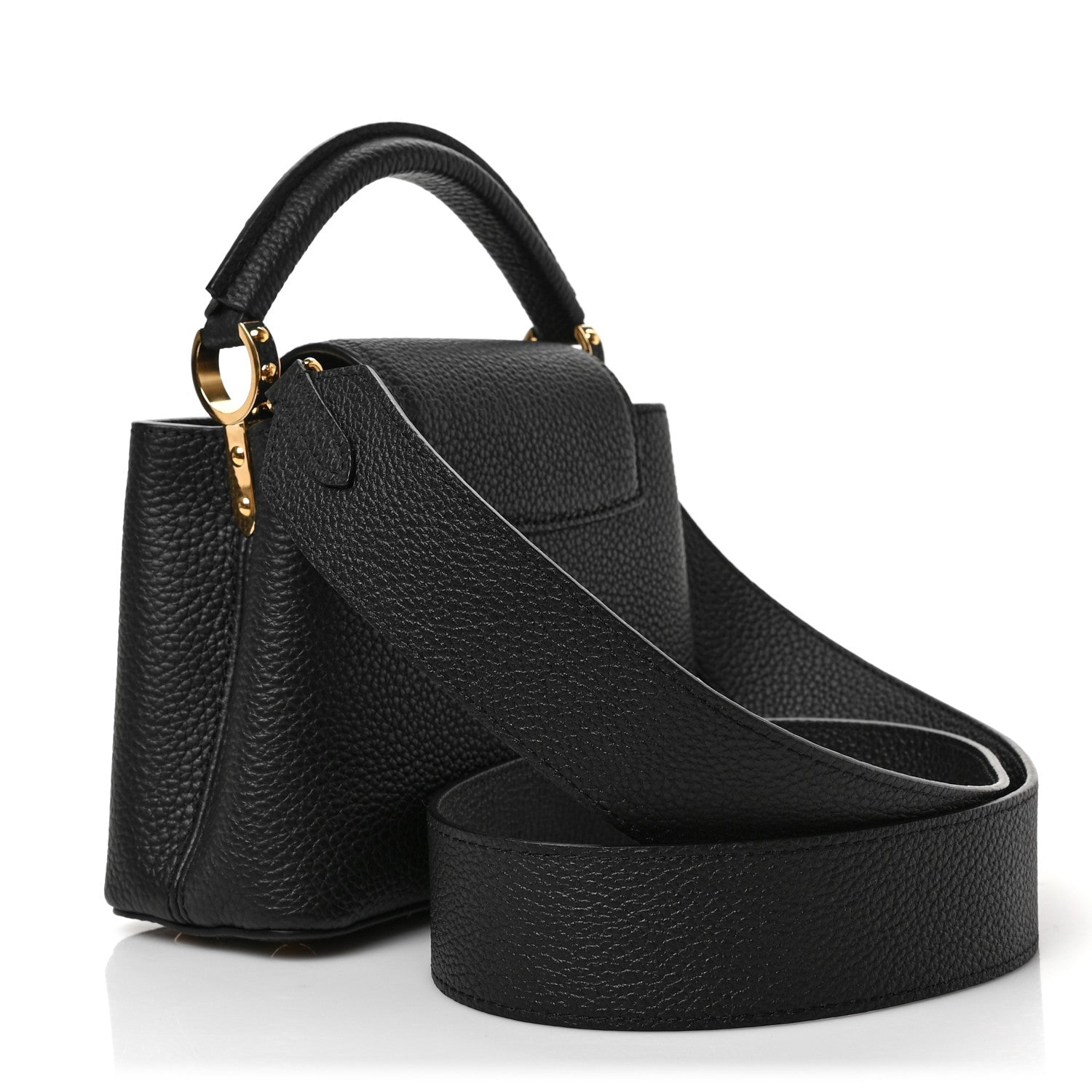 Louis Vuitton Taurillon Mini Capucines Black 3 of 8