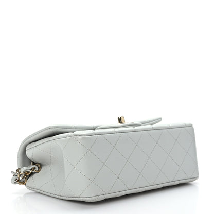 Chanel Lambskin Quilted Mini Rectangular Flap Grey 4 of 9