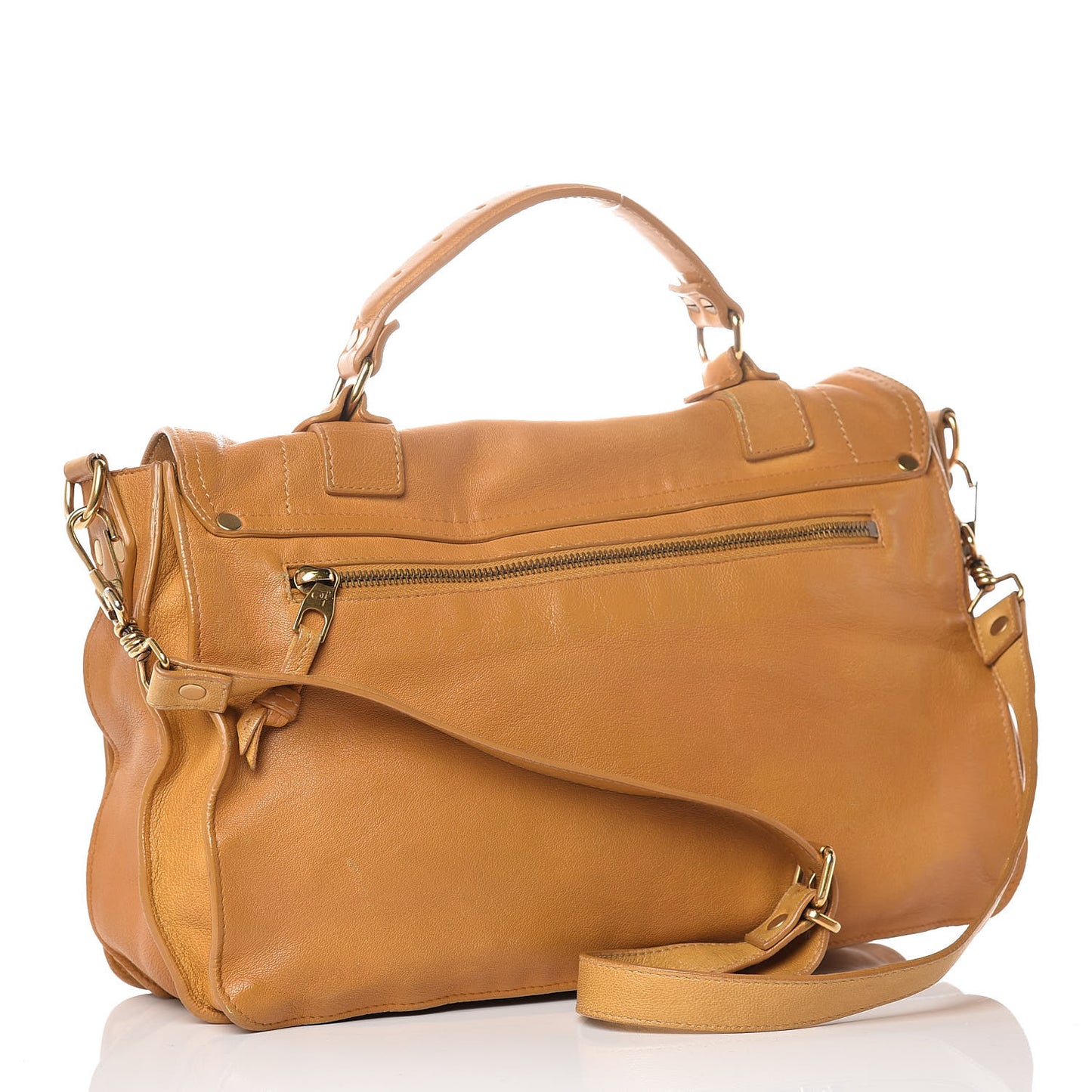 Lambskin Medium PS1 Satchel Mustard