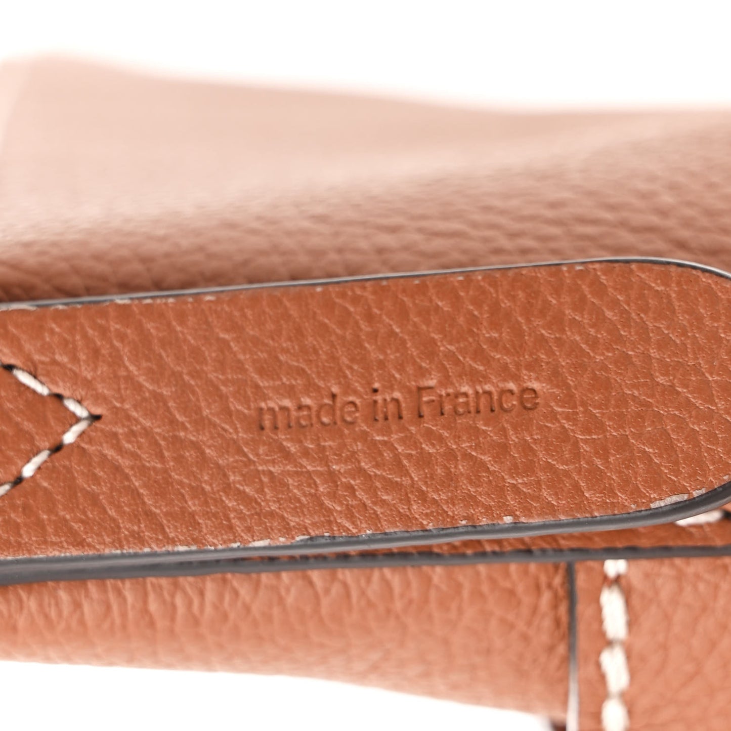 Calfskin Lock and Walk Bucket Cognac