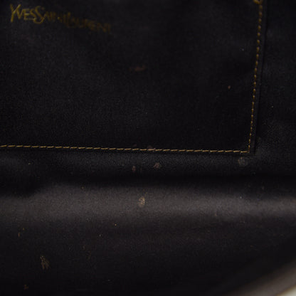 Saint Laurent Metallic Calfskin Monogram Large Belle De Jour Clutch Gold 8 of 8