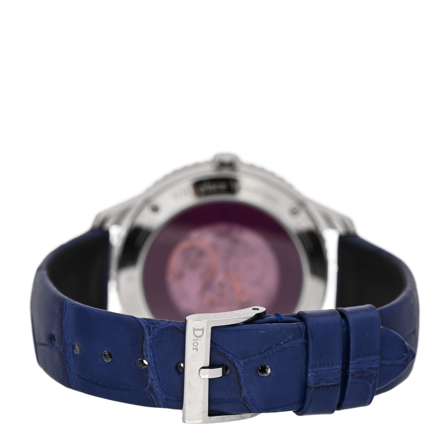 Christian Dior Stainless Steel Alligator Diamond Sapphire Mother of Pearl 36mm Grand Bal Coquette Automatic Watch 3 of 4