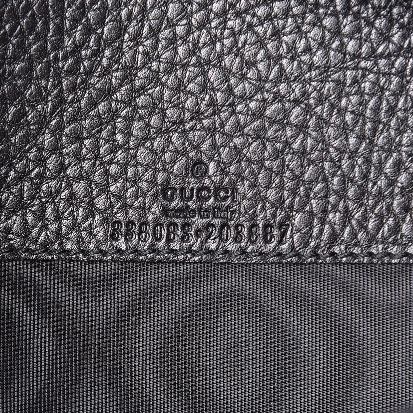 Pebbled Calfskin Soho Document Holder Black