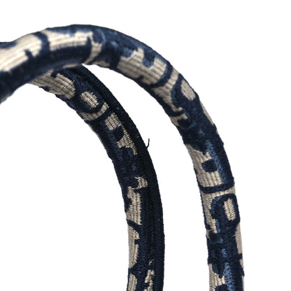 Christian Dior Oblique Small Book Tote Blue Multicolor 10 of 10