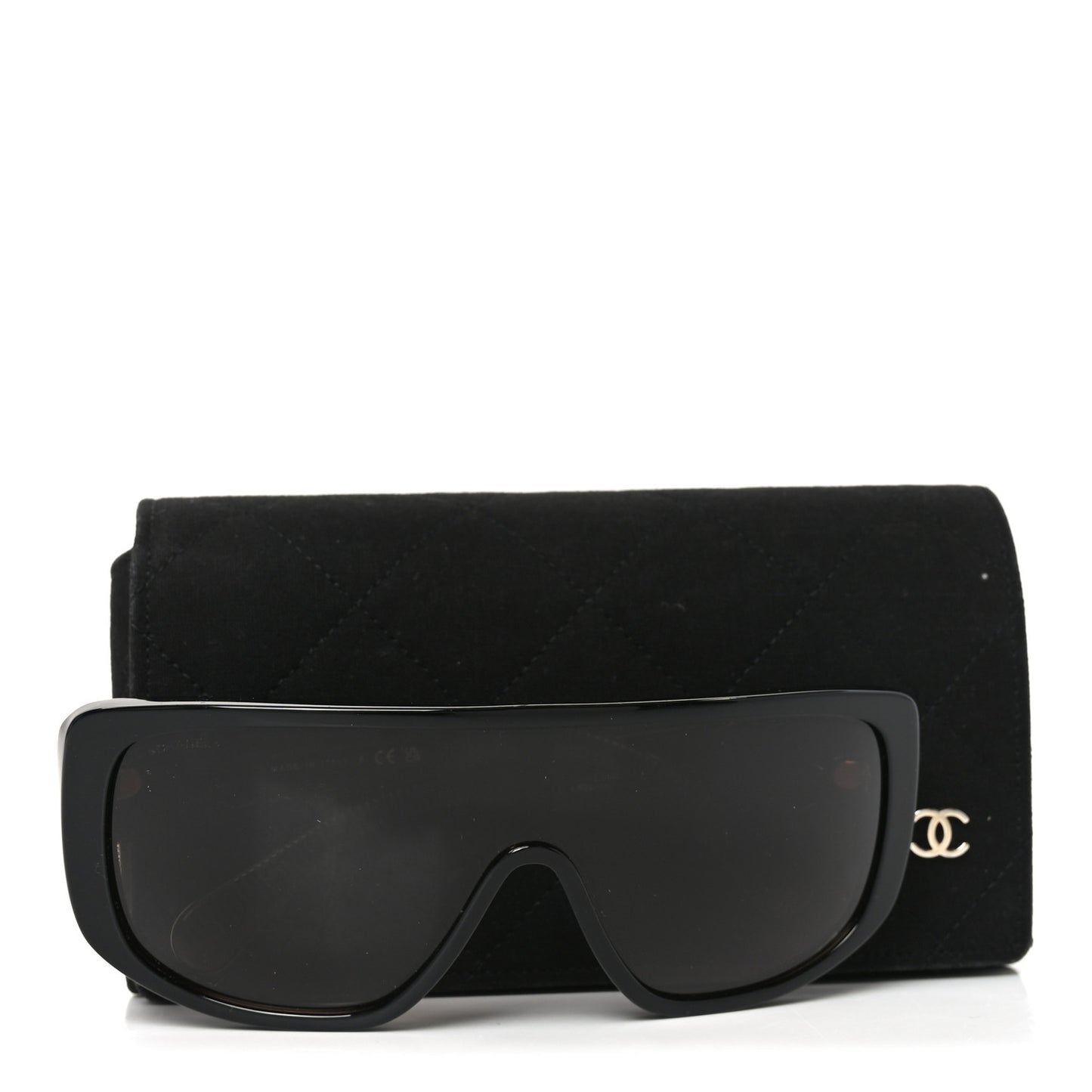 Acetate Shield Sunglasses 5495A Black