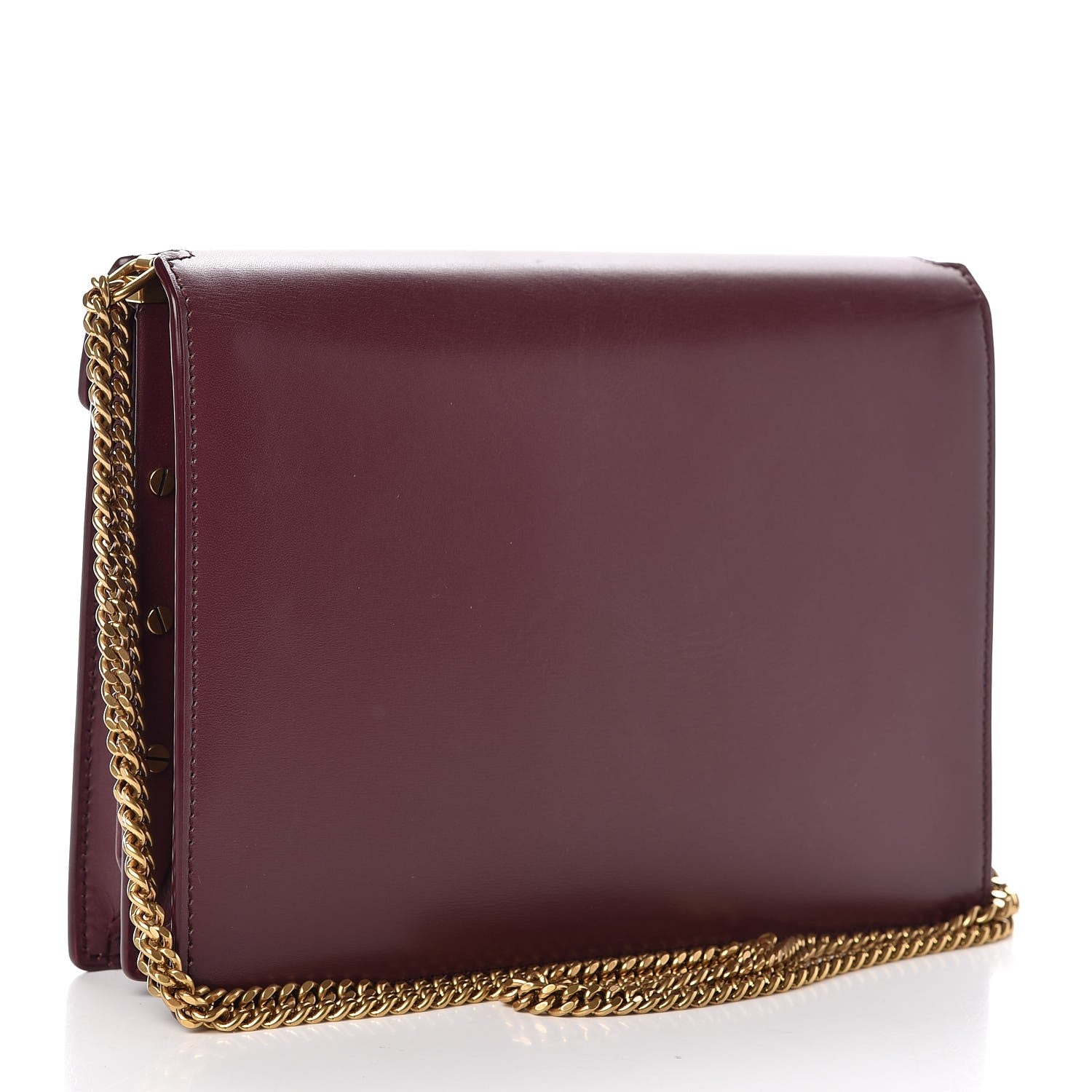 Saint Laurent Calfskin Monogram Marceau Crossbody Bag Rouge Legion 3 of 8