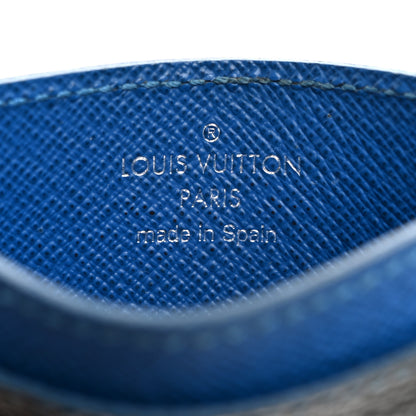 Louis Vuitton Damier Graphite Card Holder Blue 6 of 10