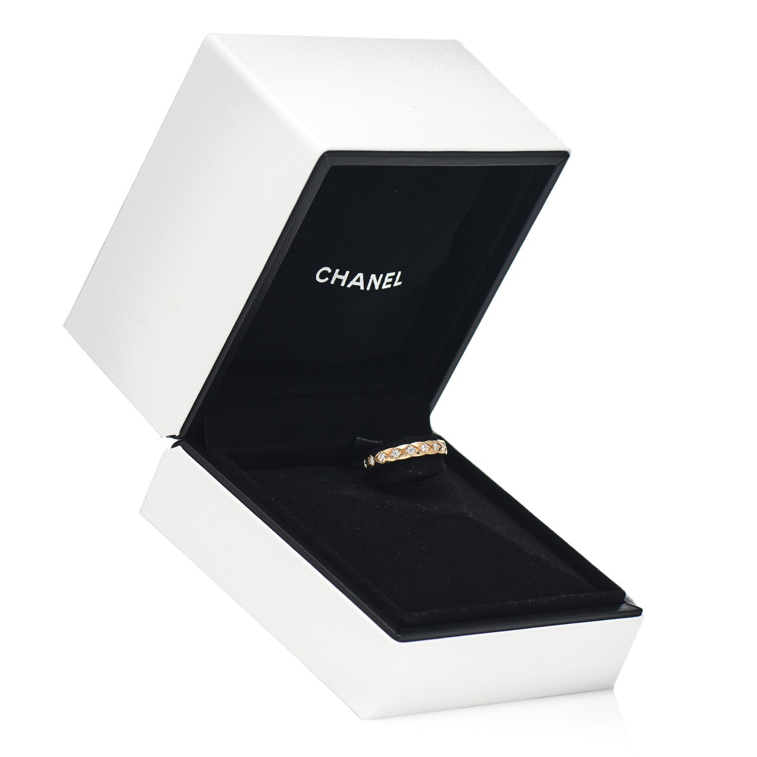 Chanel 18K Yellow Gold Diamond Mini Coco Crush Ring 48 4.5 5 of 5
