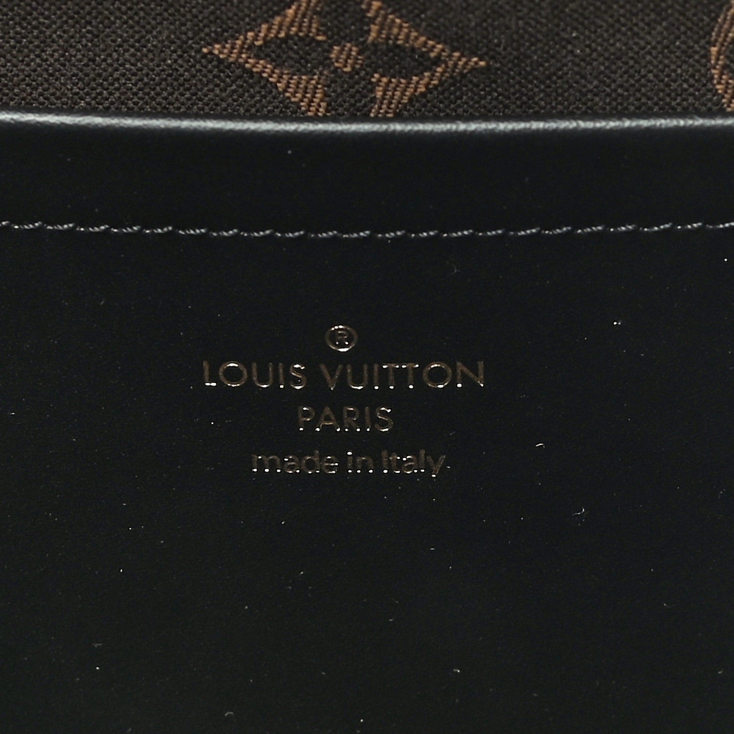 Louis Vuitton Calfskin Monogram Embossed Utility Crossbody Black 7 of 12