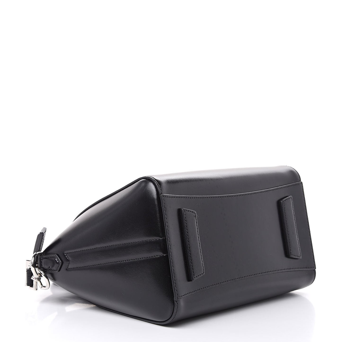 Shiny Lord Calfskin Small Antigona Black