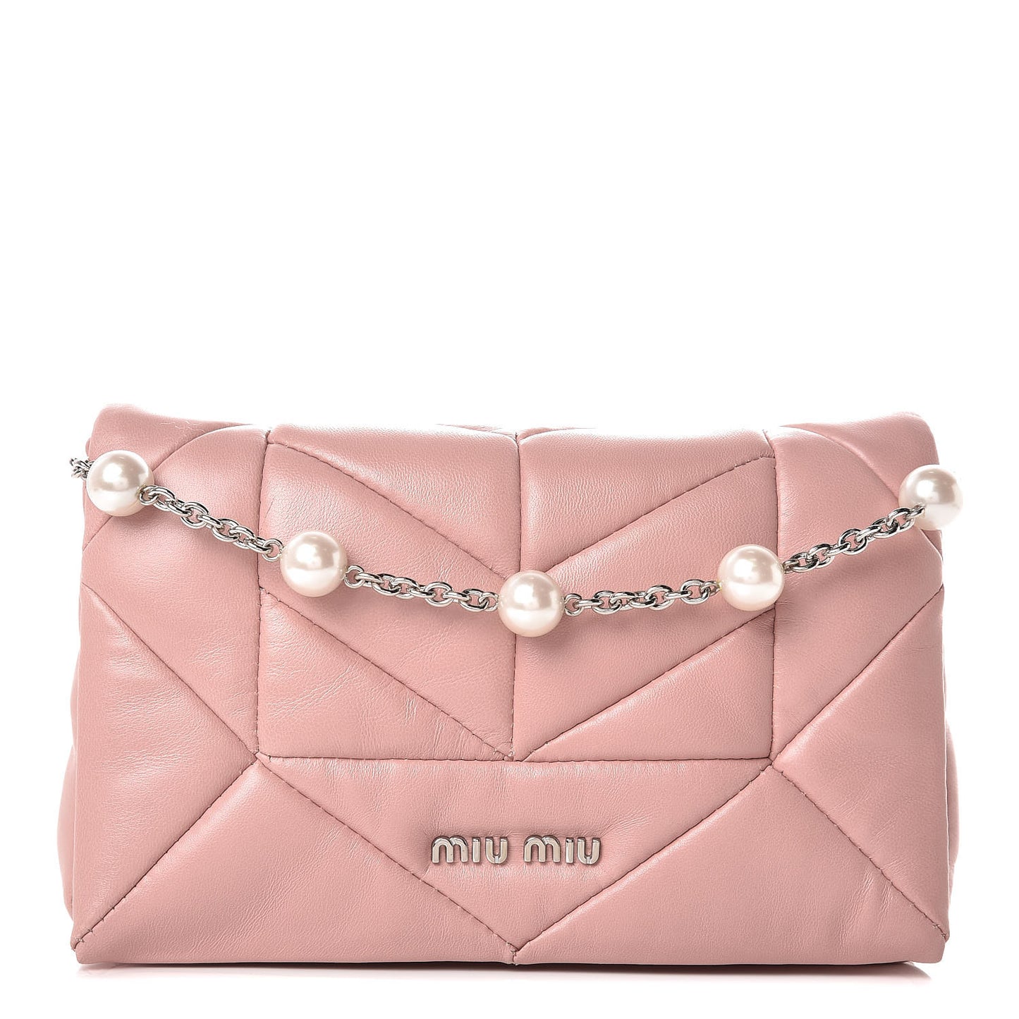 Nappa Patch Pearl Shoulder Bag Orchidea