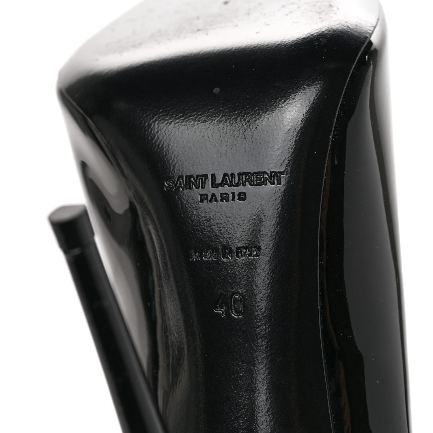 Saint Laurent Patent Instinct Pumps 40 Black 6 of 8