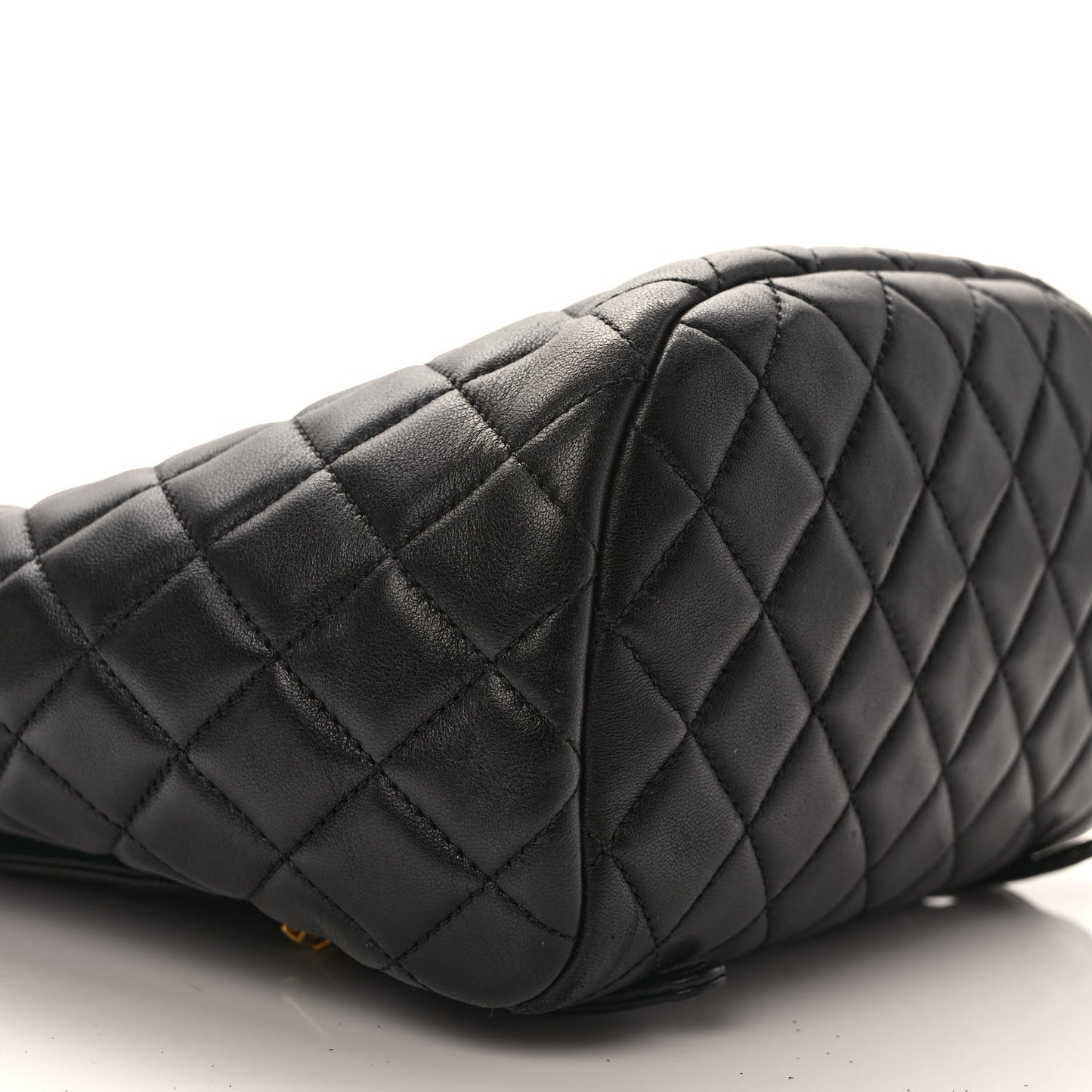 Lambskin Quilted Small Urban Spirit Backpack Black