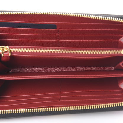 Prada X UNIVERSAL STUDIOS Saffiano Frankenstein Rose Zip Around Wallet Lacca 4 of 6