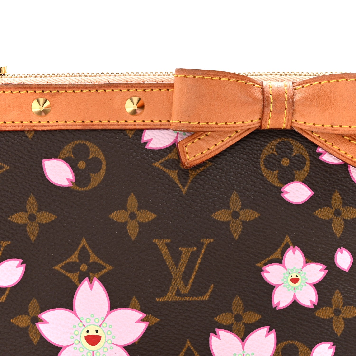 Louis Vuitton Monogram Cherry Blossom Pochette Accessories Brown 8 of 16