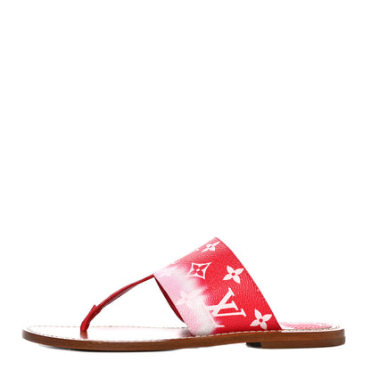 Louis Vuitton Monogram Escale Palma Sandals 38.5 Rouge 1 of 14