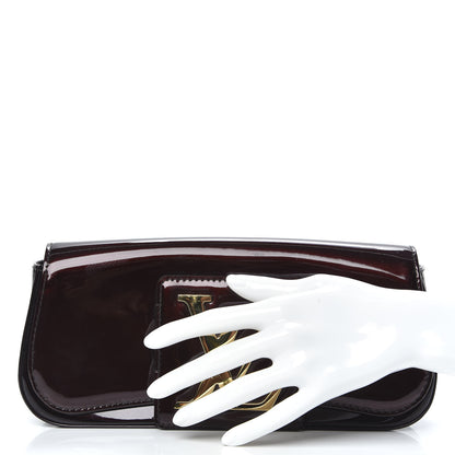 Louis Vuitton Patent Sobe Clutch Amarante 2 of 8