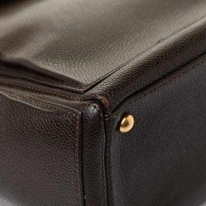 Chanel Caviar Shopper Tote Brown 13 of 17