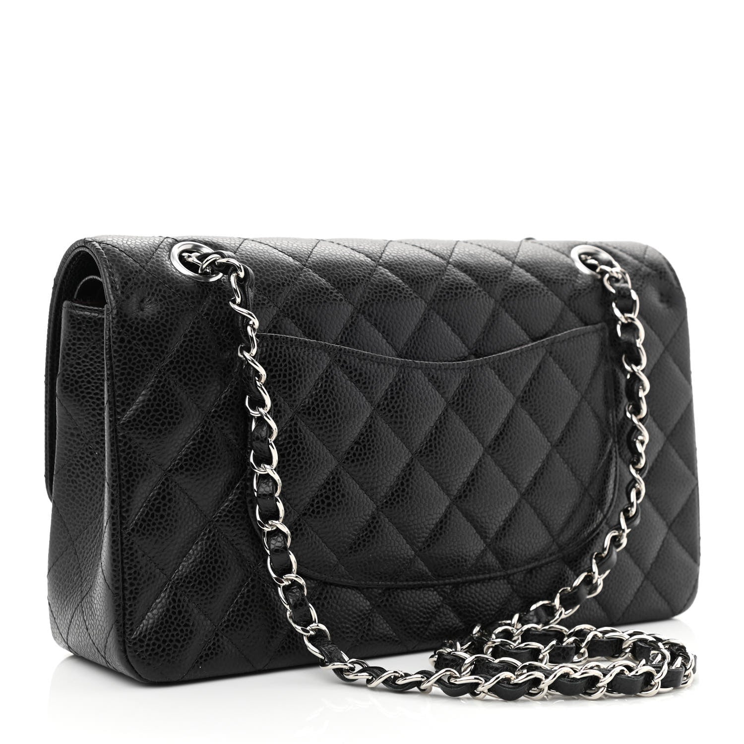 Chanel Caviar Quilted Medium Double Flap Black 3 of 10