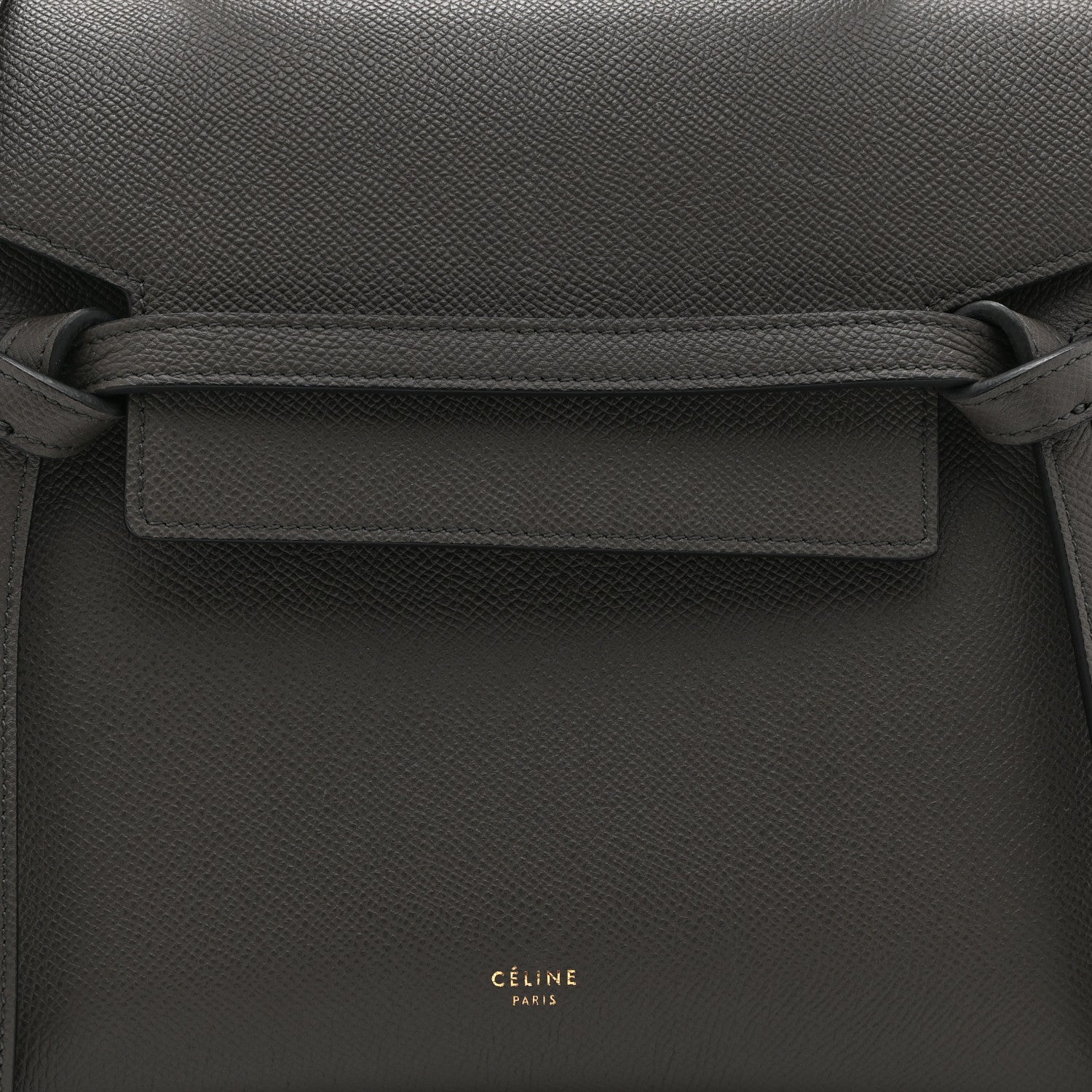 Celine Grained Calfskin Micro Belt Bag Grey 9 of 11