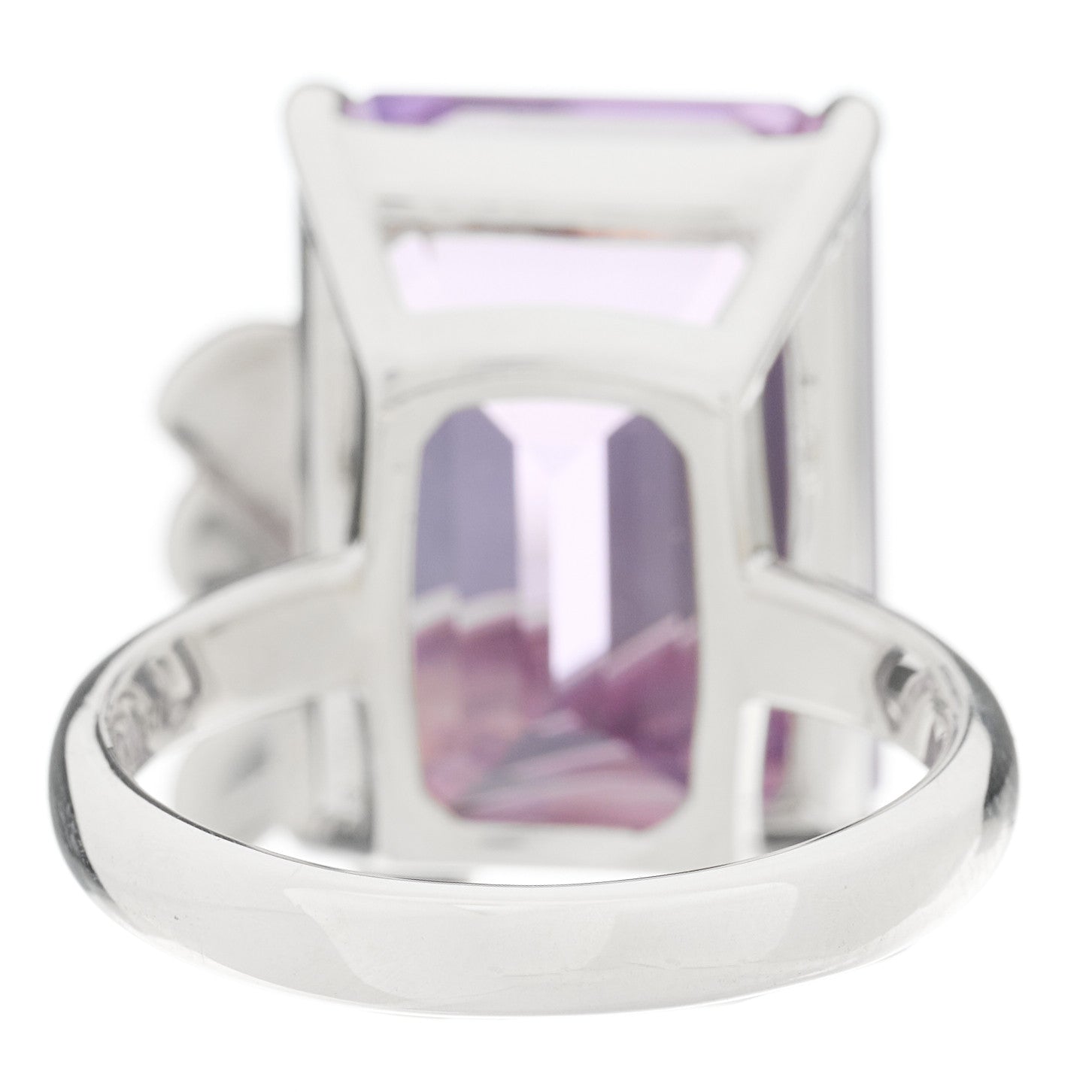 Tiffany Sterling Silver 18K Rose Gold Amethyst Return to Tiffany Love Bugs Butterfly Ring 54 7 4 of 6