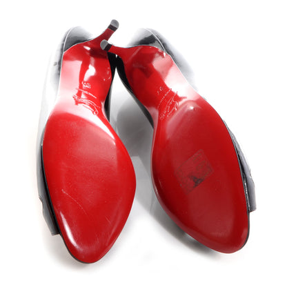 Christian Louboutin Patent Croisette 45 Pumps 37 Black 6 of 7
