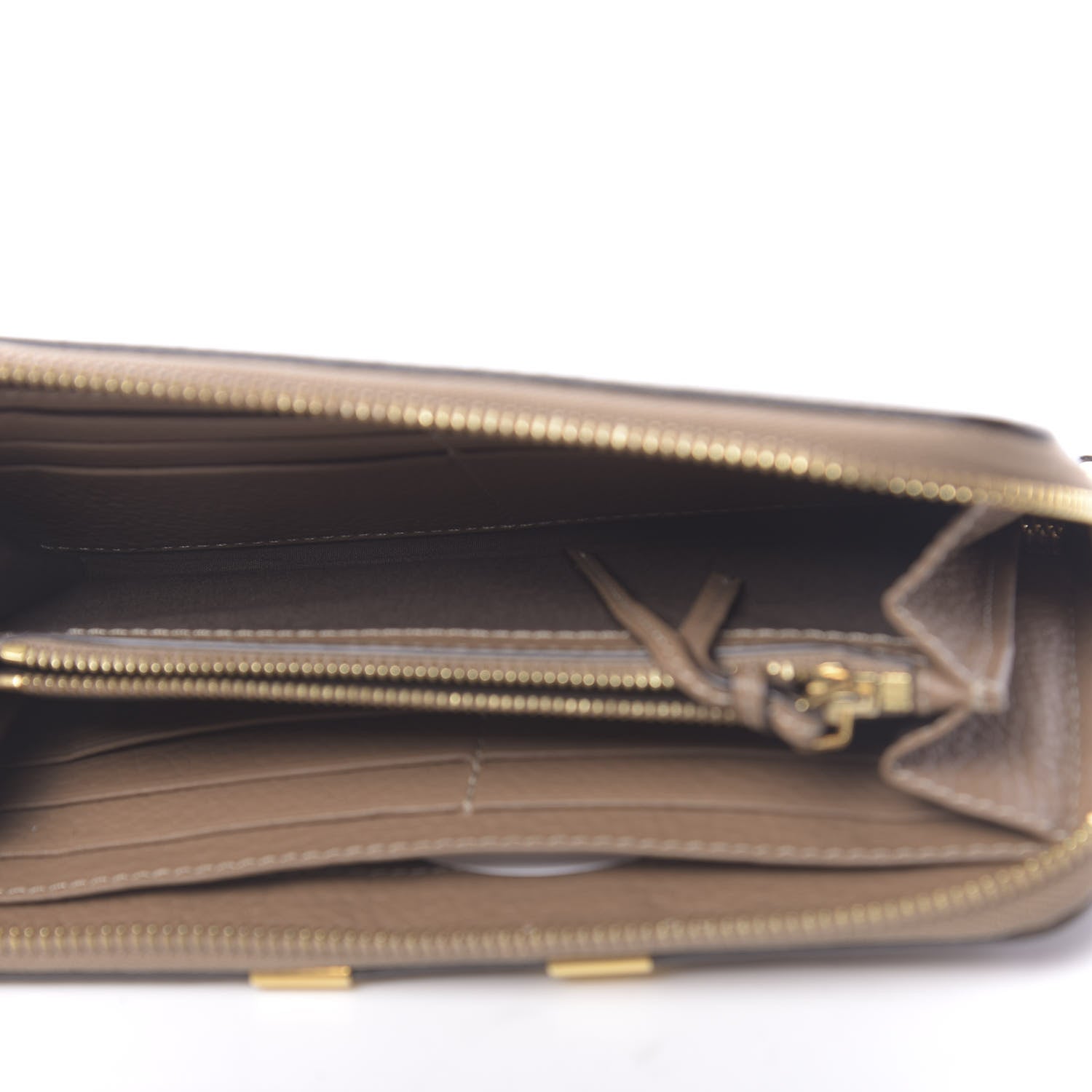 Chloe Grained Calfskin Marcie Long Zip Around Wallet Nut 5 of 9