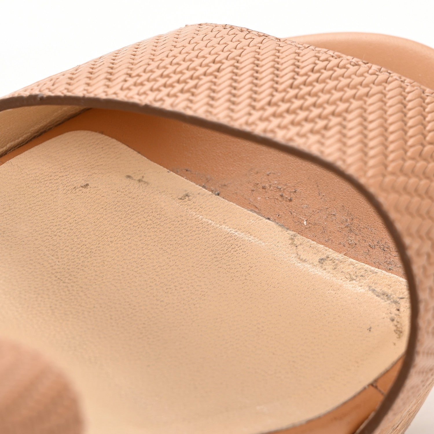 Jimmy Choo Calfskin Cork Parker Wedge 100 Sandals 38.5 Tan 8 of 12