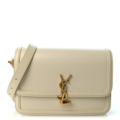 Saint Laurent Box Calfskin Monogram Medium Solferino Satchel Crema Soft 1 of 11