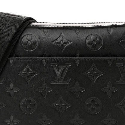 Louis Vuitton Calfskin Monogram Shadow Duo Messenger Black 7 of 9