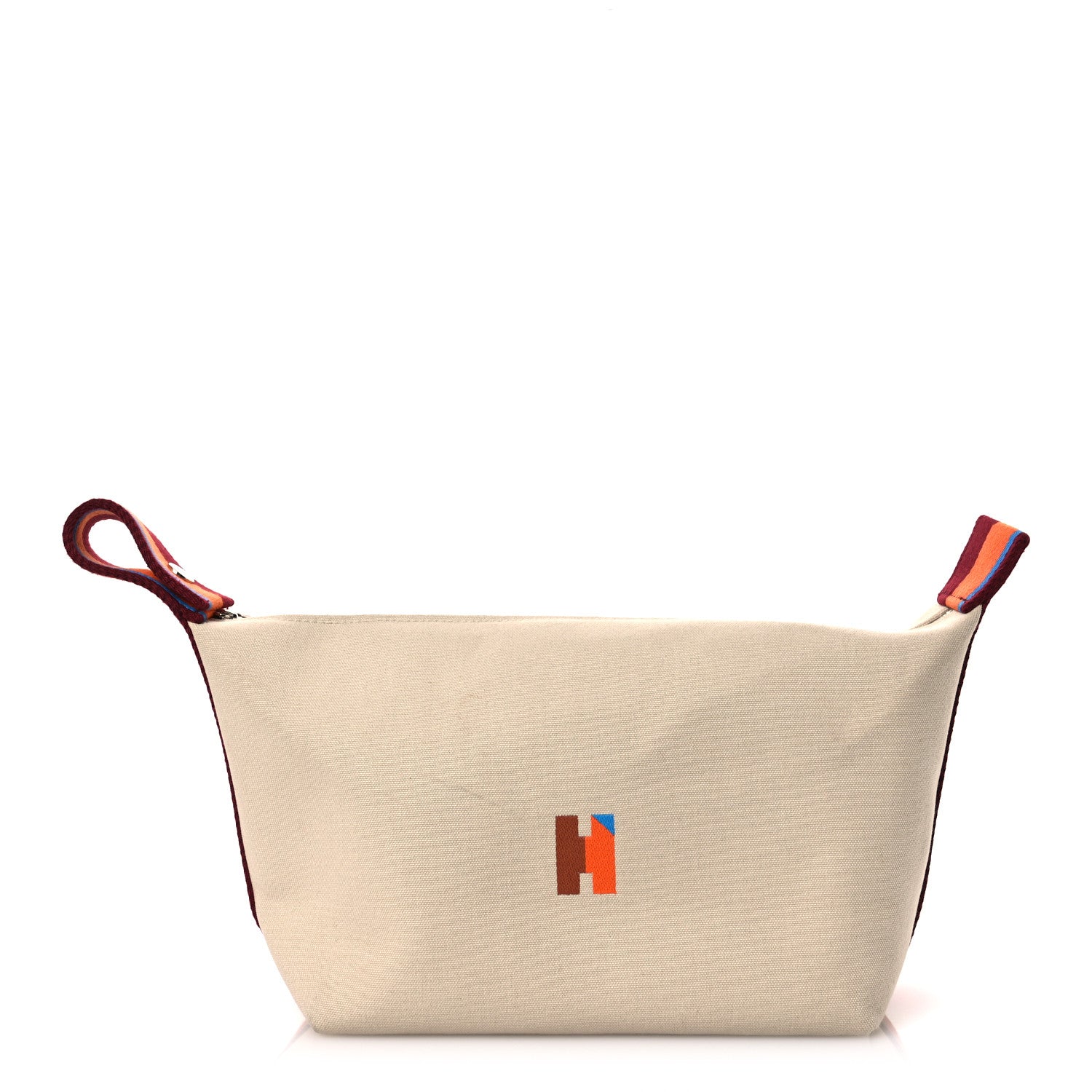 Hermes Cotton Canvas H Pavillon Large Bride-A-Brac Pouch Naturel 1 of 12