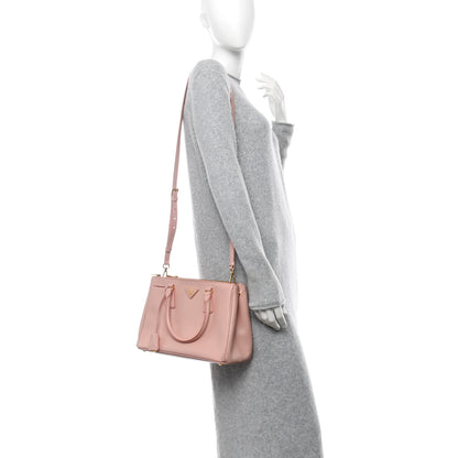 Prada Saffiano Lux Small Double Zip Tote Orchidea 2 of 12