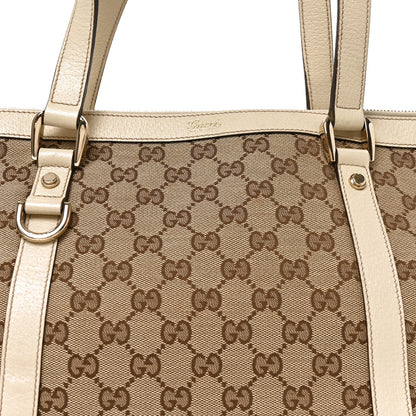 Gucci Monogram Medium Abbey Tote Off White 7 of 9