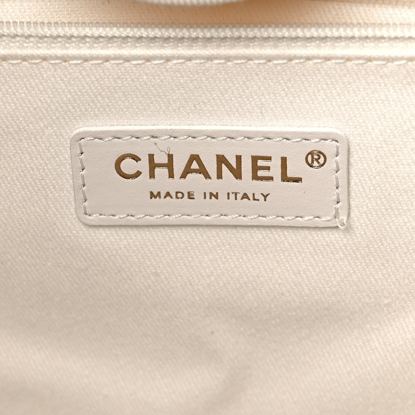 Canvas Pearl Medium Deauville Tote Ecru Beige