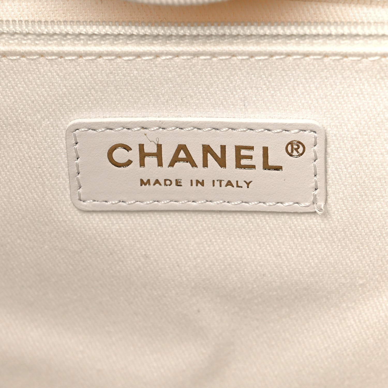 Chanel Canvas Pearl Medium Deauville Tote Ecru Beige 6 of 10