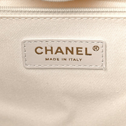 Chanel Canvas Pearl Medium Deauville Tote Ecru Beige 6 of 10