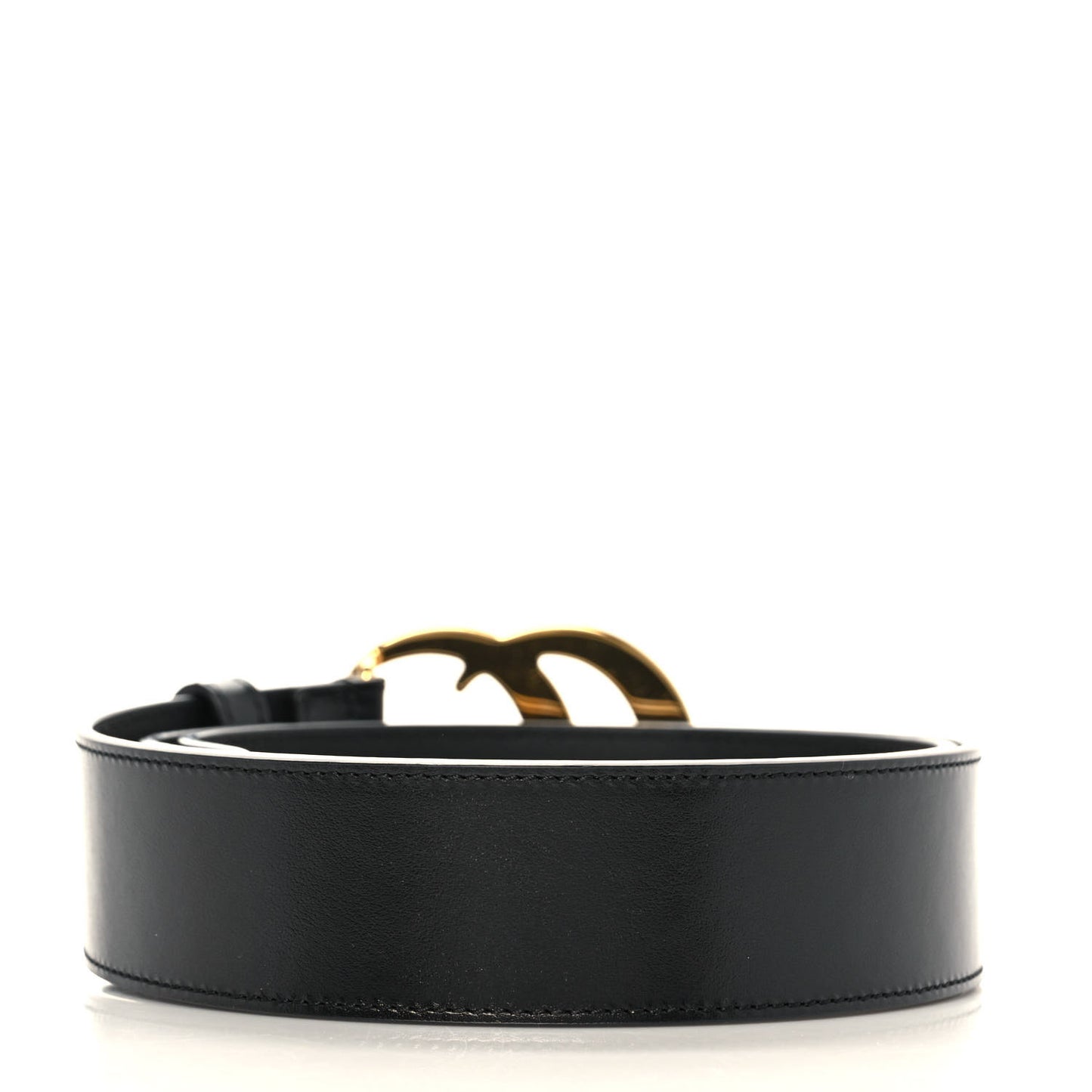 Plutone Calfskin Double G 40mm Belt 90 36 Black