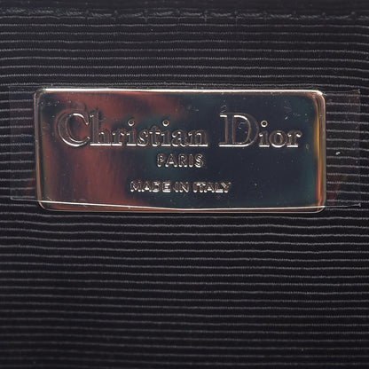 Christian Dior Lambskin Cannage Small Lucky Badge Stardust Backpack Black 6 of 7